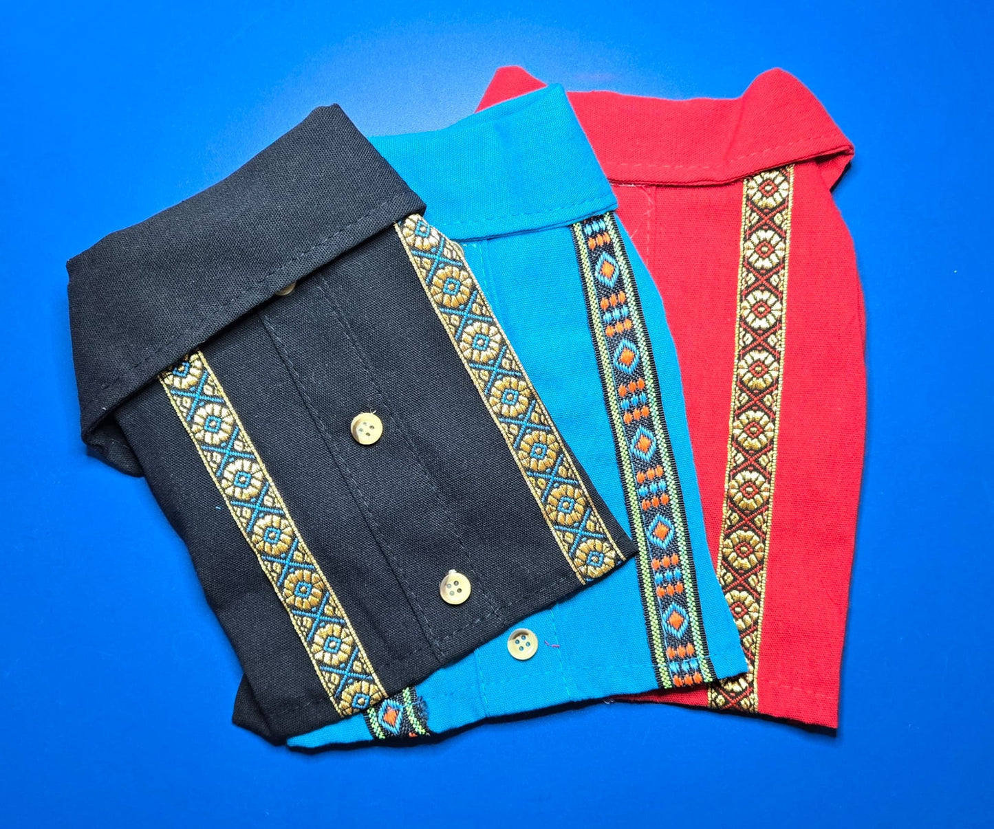 Dog Guayabera Sizes 2 and 3 - Various Colors and Styles